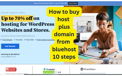 10 Steps to Buy Host and Domain from Bluehost | Step By Step