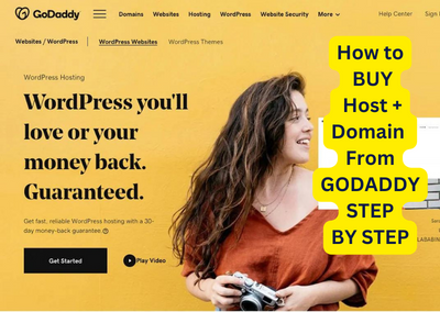 guide to buy host and domain from godaddy step by step